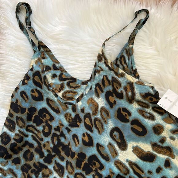 NWT Boutique Animal Cheetah Print Cami Tank Top One Size - Picture 2 of 3